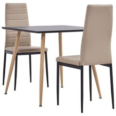 Столовый комплект, 3 части, коричневый цена и информация | Комплекты мебели для столовой | kaup24.ee