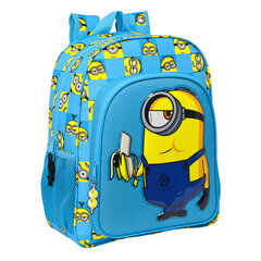 Kooliseljakott Minions Minionstatic Sinine (32 x 38 x 12 cm) hind ja info | Koolikotid, sussikotid | kaup24.ee