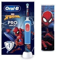 Oral-B Vitality Pro Kids 3+ Spiderman + Travel Case цена и информация | Электрические зубные щетки | kaup24.ee