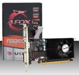 AFOX Radeon R5 220 2 ГБ DDR3 AFR5220-2048D3L5 цена и информация | Видеокарты | kaup24.ee