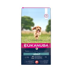 Eukanuba Dog Salmon Barley S/M Breed lõhe ja odraga, 2,5 kg цена и информация | Сухой корм для собак | kaup24.ee
