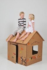 Annahouse Домик из картона c контурами цена и информация | Детские игровые домики | kaup24.ee