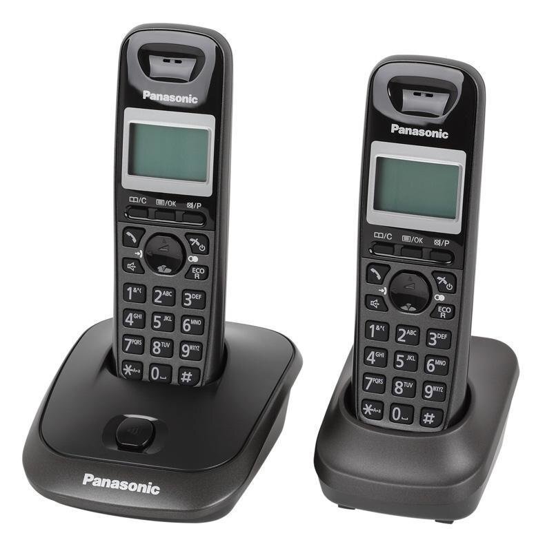 Panasonic KX-TG2512PDT, must hind ja info | Lauatelefonid | kaup24.ee