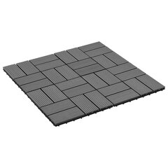 terrassiplaadid, 11 tk, WPC, 30 x 30 cm, 1 m², hall hind ja info | Terrassipõrandad | kaup24.ee