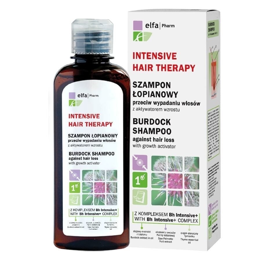 Takjašampoon juuste väljalangemise vastu koos kasvuaktivaatoriga Elfa Pharm Intensive Hair Therapy 200 ml цена и информация | Šampoonid | kaup24.ee