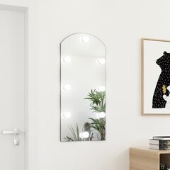 peegel LED-tuledega 90x45 cm, klaas, kaarega цена и информация | Зеркала | kaup24.ee