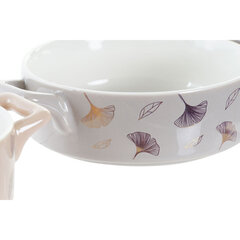 Блюдо DKD Home Decor Металл Фарфор Bone China современный (16,8 x 12,5 x 4,3 cm) (4 штук) цена и информация | Посуда, тарелки, обеденные сервизы | kaup24.ee