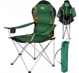 Туристическое кресло Nils Camp, зеленое цена и информация | Туристическая мебель | kaup24.ee