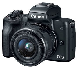 Canon EOS M50 15-45 IS STM (Black) hind ja info | Fotoaparaadid | kaup24.ee