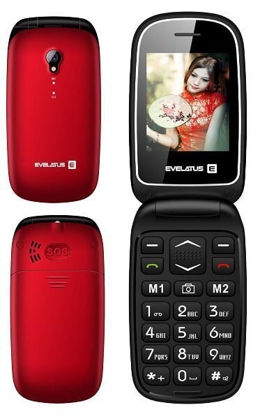 Evelatus Wave Dual SIM Red цена и информация | Telefonid | kaup24.ee