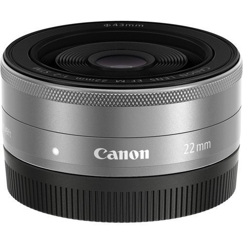 Canon EF-M 22mm f/2 STM silver (valge karp) цена и информация | Objektiivid | kaup24.ee