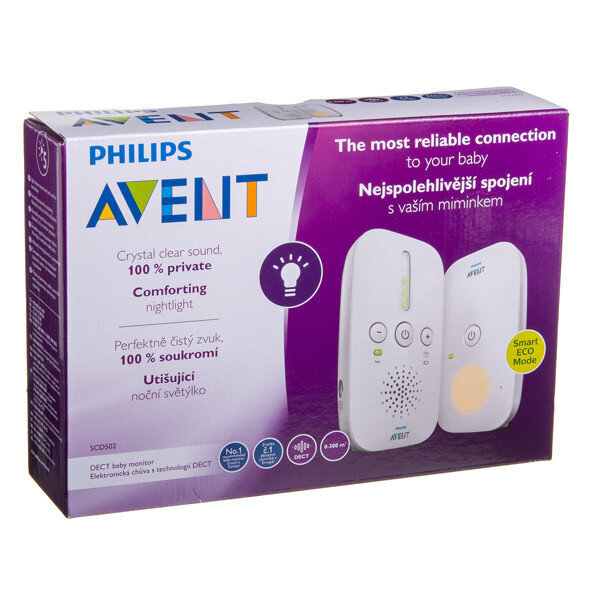 Beebimonitor Philips Avent Audio SCD502/52 hind ja info | Beebimonitorid | kaup24.ee