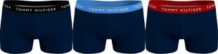 Meeste bokserid Tommy Hilfiger, 3 paari, TRUNK WB TUMESININE UM0UM02324 0SL 43387 hind ja info | Meeste aluspesu | kaup24.ee