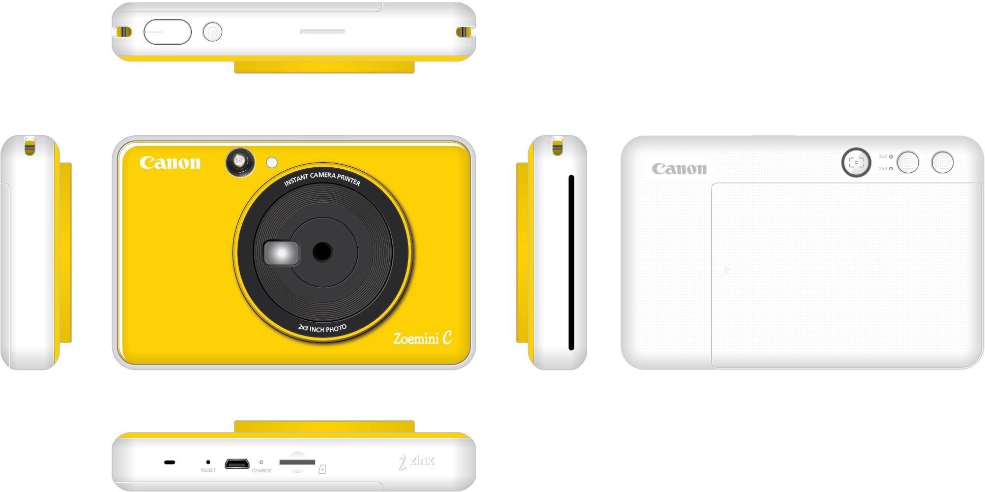 Canon Zoemini C (Bumble Bee Yellow) + 10 photo sheets цена и информация | Kiirpildikaamerad | kaup24.ee