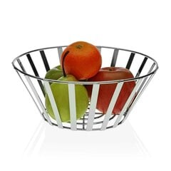 Ваза для фруктов Versa Чёрный Сталь (30 x 10 x 30 cm) цена и информация | Посуда, тарелки, обеденные сервизы | kaup24.ee