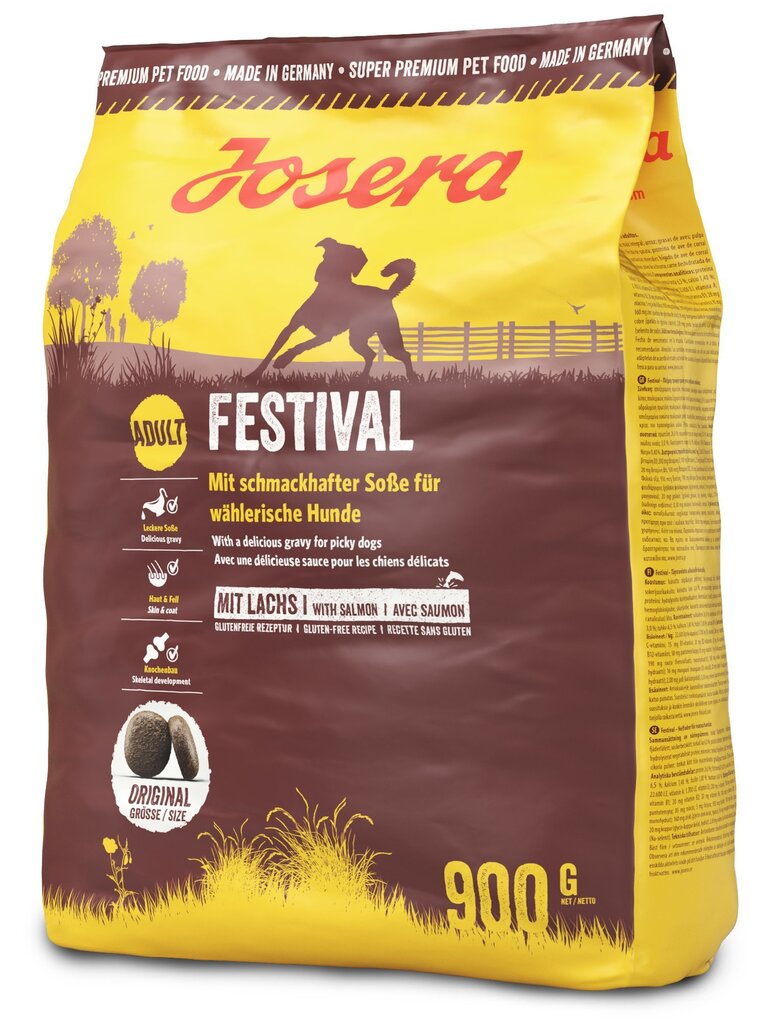 Josera nõudlikele koertele Festival, 900 g цена и информация | Kuivtoit koertele | kaup24.ee