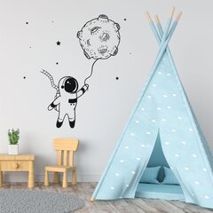 Наклейка для детского интерьера Космонавт и луна цена и информация | Декоративные наклейки | kaup24.ee