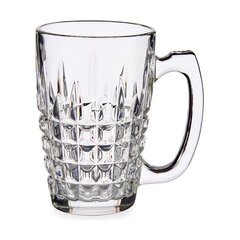 Кружка Mug квадраты Прозрачный Cтекло (340 ml) цена и информация | Стаканы, фужеры, кувшины | kaup24.ee