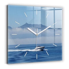 Seinakell Voolav Paat Ookeanis, 30x30 cm цена и информация | Часы | kaup24.ee