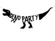 Vanik Dinosaurs Dino Party, must, 20x90 cm, 1 tk цена и информация | Peokaunistused | kaup24.ee