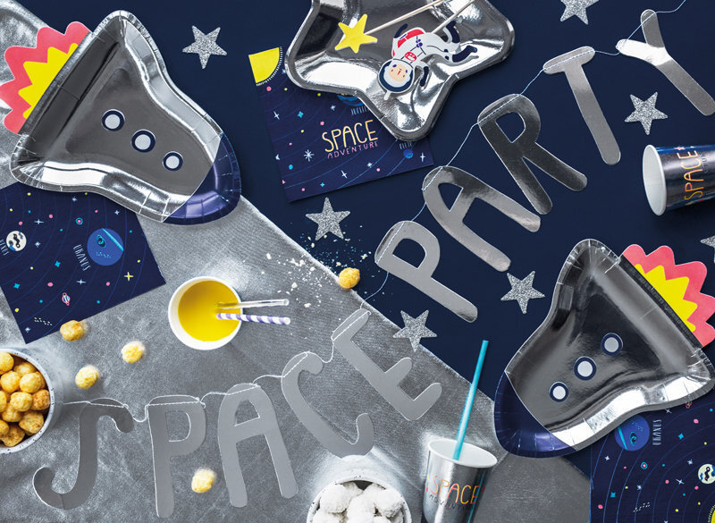 Vanik Space Party Silver, 13x96 cm, 1 tk цена и информация | Peokaunistused | kaup24.ee