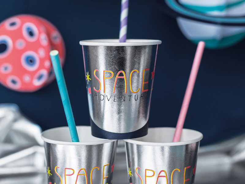 Ühekordsed pabertopsid Space Party Mix, 200 ml, 1 pakk/6 tk цена и информация | Ühekordsed nõud | kaup24.ee