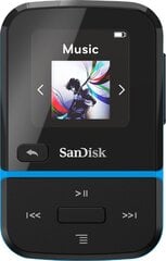 Sandisk CLIP SPORT GO 32GB, sinine hind ja info | MP3-mängijad, MP4-mängijad | kaup24.ee