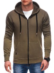 Meeste khaki värvi kampsun Ombre OM-SSWS-0127-55393-XXL hind ja info | Meeste pusad | kaup24.ee