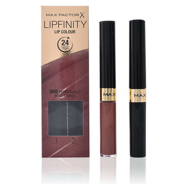 'Naiste komeetika komplekt Lipfinity Max Factor 2 pcs' цена и информация | Huulepulgad, -läiked, -palsamid, vaseliin | kaup24.ee