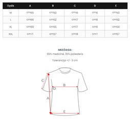 Meeste valge T-särk Isa (roheline) PK1468-55624-5XL цена и информация | Мужская спортивная одежда | kaup24.ee