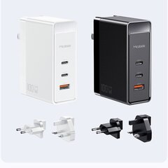 Mcdodo GaN Быстрое зарядное устройство для телефона, ноутбука USB-C PD USB-A QC 100 Вт черный цена и информация | Зарядные устройства | kaup24.ee