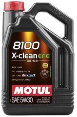 Õli Motul 8100 X-Clean Efe C2/C3 Sünteetiline, 5W30, 5L hind ja info | Mootoriõlid | kaup24.ee