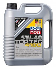 Синтетическое моторное масло Liqui-Moly Top Tec 4100 5W-40, 5л цена и информация | Моторные масла | kaup24.ee