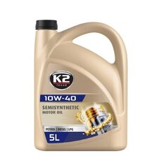 K2 Semisynthetic 10W-40 poolsünteetiline universaalõli, 5L hind ja info | Mootoriõlid | kaup24.ee