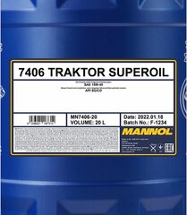 Mannol Tractor Superoil API CD Motorenöl, 20 Liteer цена и информация | Моторные масла | kaup24.ee