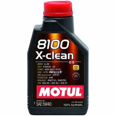 Õli Motul 8100 X-Clean C3, 5W40, 1L цена и информация | Моторные масла | kaup24.ee