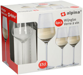 Бокалы для белого вина Alpina 6 шт цена и информация | Стаканы, фужеры, кувшины | kaup24.ee