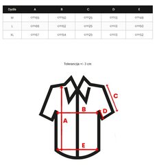 Meeste must T-särk Minex O/L1454-55411-XL hind ja info | Meeste T-särgid | kaup24.ee