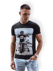 Meeste must Motocycle T-särk RX5549-55922-XXL цена и информация | Мужская спортивная одежда | kaup24.ee