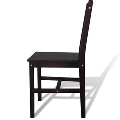 Обеденные стулья, коричневые, 6 шт. цена и информация | Стулья для кухни и столовой | kaup24.ee