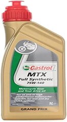 Castroli sünteesi käiguõlid MTX täis sünteetiline SAE 75W -140 - 1L pudel hind ja info | Mootoriõlid | kaup24.ee