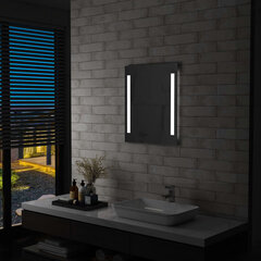 vannitoa LED-seinapeegel riiuliga 50 x 70 cm цена и информация | Зеркала | kaup24.ee