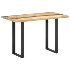 Обеденный стол, 120x60x76 см, массив дерева манго цена и информация | Кухонные и обеденные столы | kaup24.ee