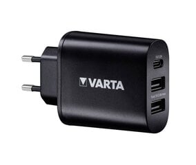 VARTA 2xUSB + USB Type-C 27W 220V цена и информация | Зарядные устройства для телефонов | kaup24.ee