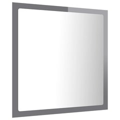 LED vannitoa peeglikapp, hall, 40 x 8,5 x 37 cm, akrüül цена и информация | Зеркала | kaup24.ee