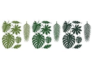Бумажные декорации Aloha Tropical Leaves Mix, 1 упаковка/21 штука цена и информация | Праздничные декорации | kaup24.ee