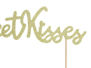 Tikukaunistus Sweet Love Sweet Kisses, 16,5 cm, 1 karp/50 pk (1 pk/1 tk) цена и информация | Праздничная одноразовая посуда | kaup24.ee