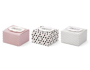 Коробки для гостинца Sweets, 6x5,5x4 см, (1 упаковка/6 штук) цена и информация | Праздничная одноразовая посуда | kaup24.ee