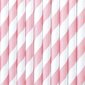 Paberkõrred, roosa valge, 19,5 cm, 1 pk/10 tk hind ja info | Ühekordsed nõud | kaup24.ee