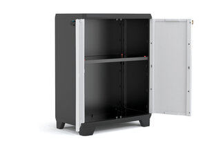 Шкаф Linear Base Cabinet, черный / серый / темно-синий цена и информация | Комоды | kaup24.ee